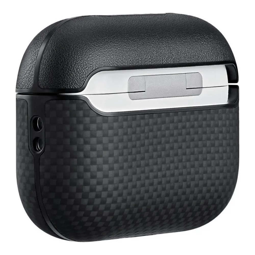 Чехол Pitaka Aramid Fiber Magnetic Case для AirPods Pro 3 Black/Gray
