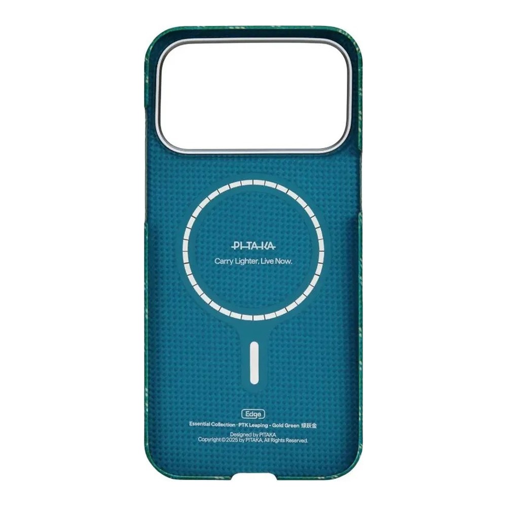 Чехол Pitaka Ultra-Slim Case для iPhone 17 Pro (Gold/Green)