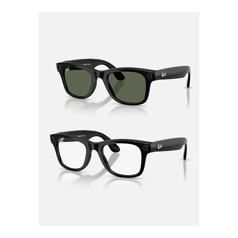 Ray Ban Meta Wayfarer (Gen 2) RW 4012 Shiny Black/Transitions Graphite Green S53